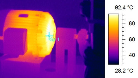 Imaginea termoviziune motor Verificare Pram Iasi Iasi